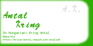 antal kring business card